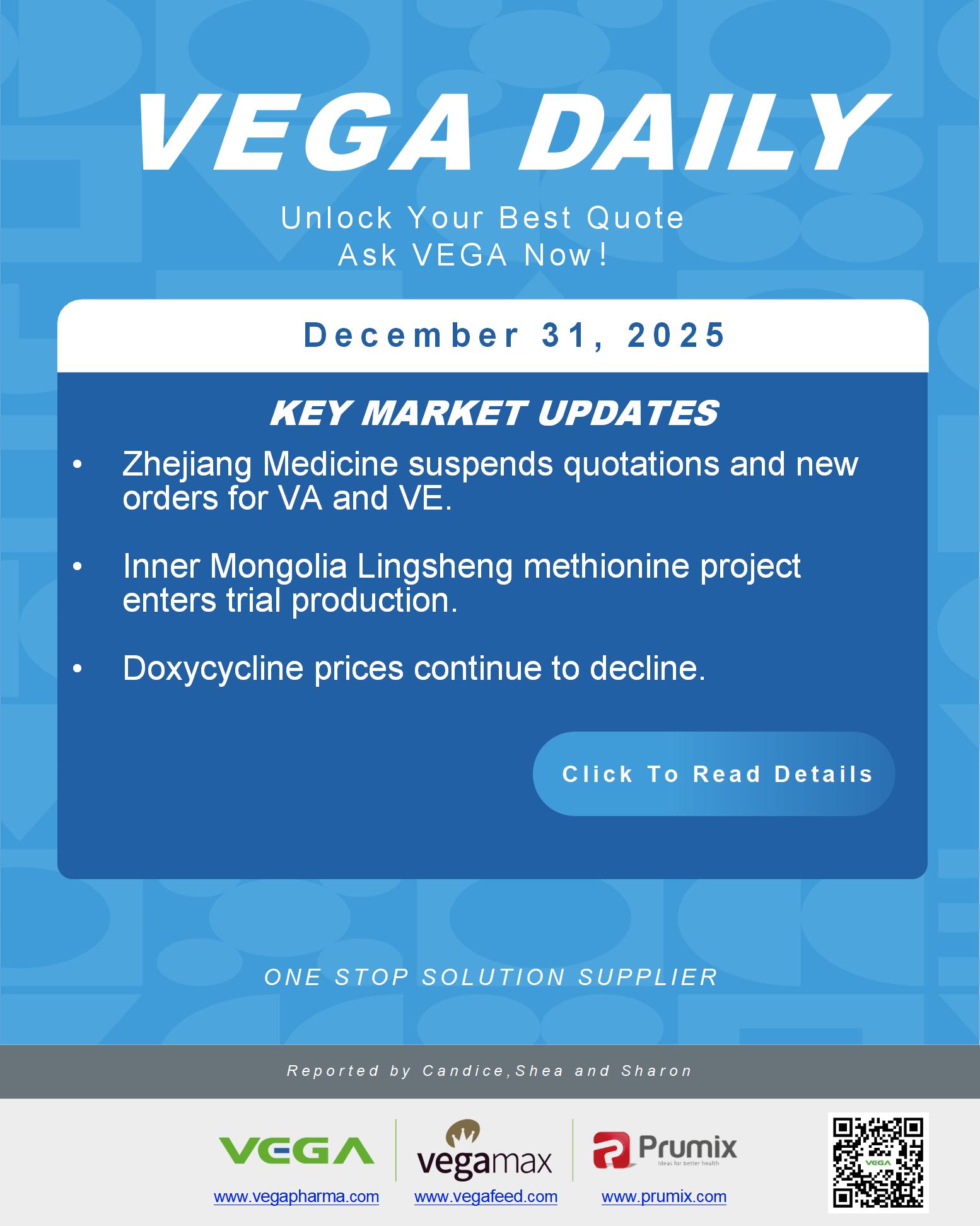 VEGA Daily Dated on December 31st 2025 Vitamin Amino Acid APl Food Additives.jpg